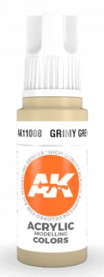 AK Interactive 11008 Grimy Grey Standard Acrylic Paint - 17 ml Bottle