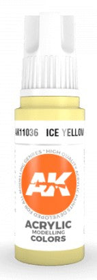 AK Interactive 11036 Ice Yellow Standard Acrylic Paint - 17 ml Bottle