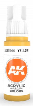 AK Interactive 11044 Yellow Standard Acrylic Paint - 17 ml Bottle