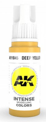 AK Interactive 11045 Deep Yellow Standard Acrylic Paint - 17 ml Bottle