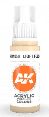 AK Interactive 11050 Light Flesh Standard Acrylic Paint 17ml Bottle