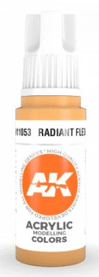 AK Interactive 11053 Radiant Flesh Standard Acrylic Paint - 17 ml Bottle