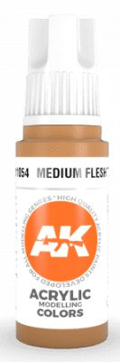 AK Interactive 11054 Medium Flesh Tone Standard Acrylic Paint 17ml Bottle