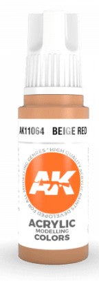 AK Interactive 11064 Beige Red Standard Acrylic Paint - 17 ml Bottle