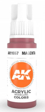 AK Interactive 11067 Magenta Standard Acrylic Paint - 17 ml Bottle