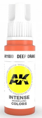 AK Interactive 11080 Deep Orange Intense Acrylic Paint 17ml Bottle