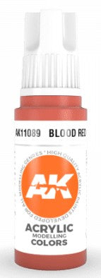 AK Interactive 11089 Blood Red Standard Acrylic Paint - 17 ml Bottle