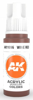 AK Interactive 11096 Wine Red Standard Acrylic Paint 17ml Bottle