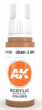 AK Interactive 11101 Orange Brown Standard Acrylic Paint 17ml Bottle