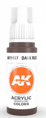 AK Interactive 11107 Dark Rust Standard Acrylic Paint 17ml Bottle