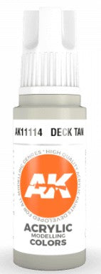 AK Interactive 11114 Deck Tan Standard Acrylic Paint - 17 ml Bottle