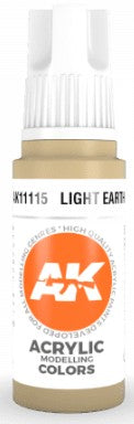 AK Interactive 11115 Light Earth Standard Acrylic Paint 17ml Bottle