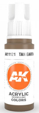 AK Interactive 11121 Tan Earth Standard Acrylic Paint - 17 ml Bottle