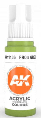 AK Interactive 11136 Frog Green Standard Acrylic Paint - 17 ml Bottle