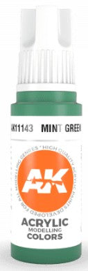 AK Interactive 11143 Mint Green Standard Acrylic Paint - 17 ml Bottle