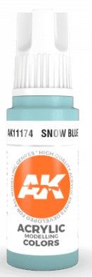 AK Interactive 11174 Snow Blue Standard Acrylic Paint - 17 ml Bottle