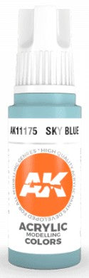 AK Interactive 11175 Sky Blue Standard Acrylic Paint - 17 ml Bottle