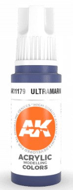 AK Interactive 11179 Ultramarine Standard Acrylic Paint - 17 ml Bottle