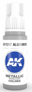 AK Interactive 11207 Aluminum Metallic Acrylic Paint 17ml Bottle