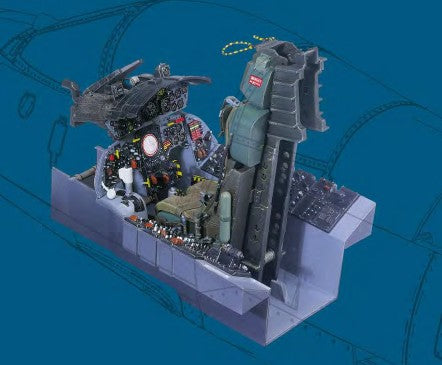 Italeri 2991 1:12 F-104G Starfighter Cockpit Plastic Model Kit