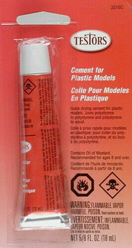 Testors 3516X Cement for Plastics - 5/8 oz. Tube