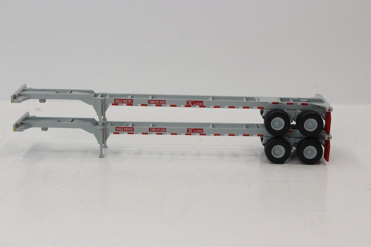 JTC Model Trains 142006 N K-Line 40' Chassis Container (Pack of 2)
