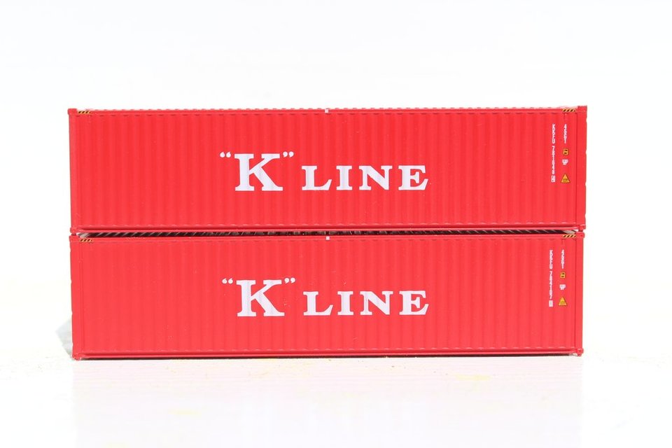 JTC Model Trains 405098 N K-Line 40' Hi-Cube C.S. Container (Pack of 2)