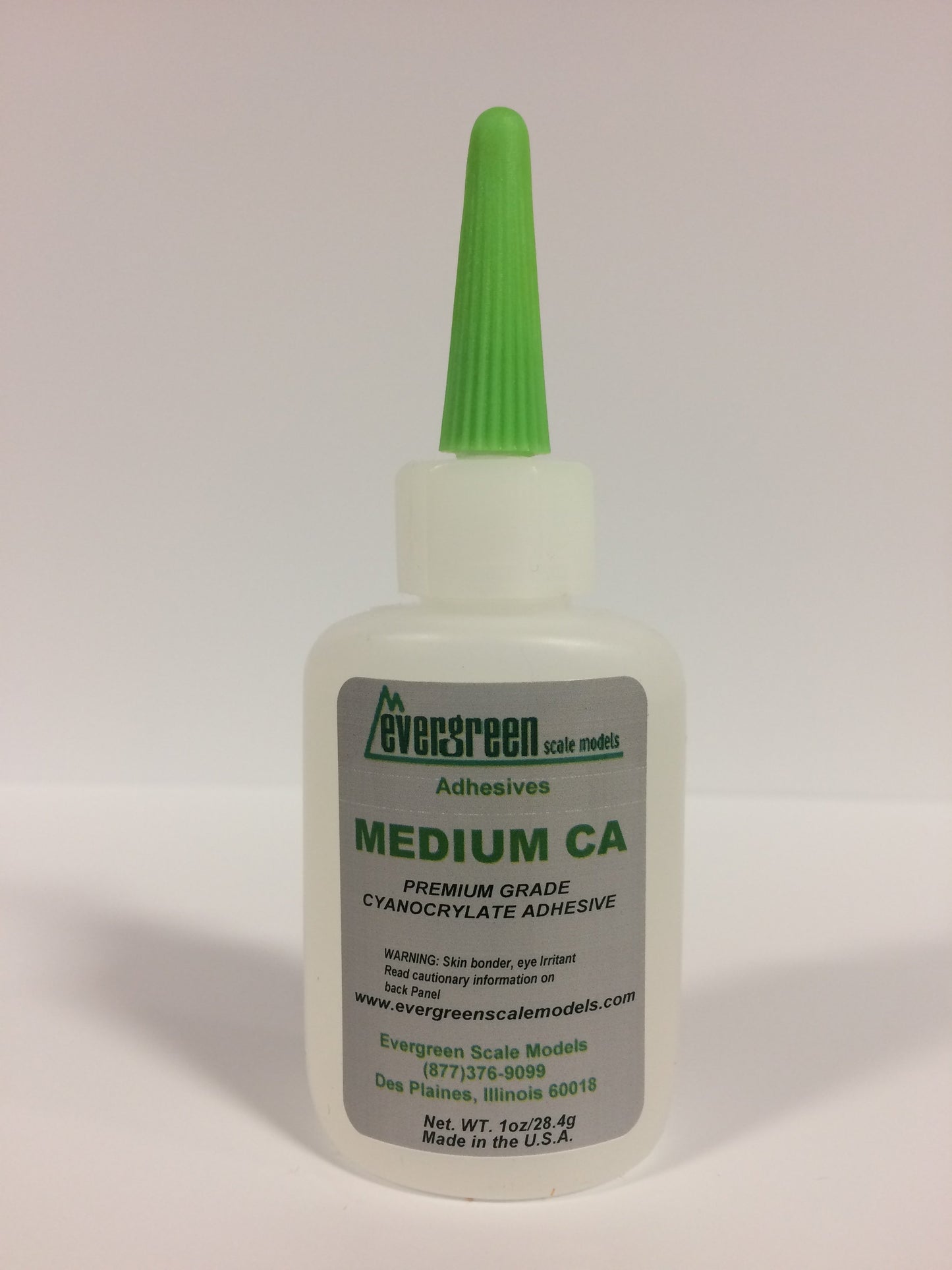 Evergreen Scale Models 65 Medium CA Adhesive - 1 oz. Bottle