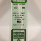 Evergreen Scale Models 122 .020" x .040" x 14" Polystyrene Strips (Pack of 10)