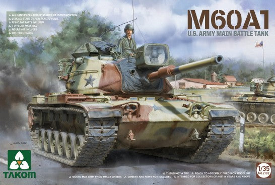 Takom 2132 1:35 M60A1 U.S. Army Main Battle Military Tank Model Kit
