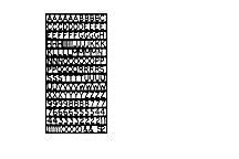 Plastruct 96001 Plastic Letters 5/64