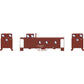 Athearn 14467 N Scale Santa Fe 30' Wood Side 3-Window Caboose #1338