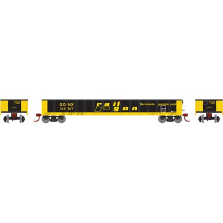 Athearn 97297 HO GONX/RailGon RTR 52' Mill Gondola #310877 LN/Box