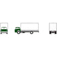 Athearn 02744 HO Green Cab Ford C-Series with Van Body