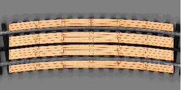 Blair Line 216 O Laser-Cut 3-Rail 2-Lane Curved Wood Grade Crossing