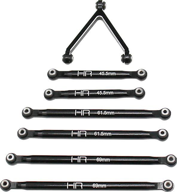 Hot Racing SXTF133A01 SCX 24 Aluminum Link Set for 5.25 (133.5mm) Wheelbase