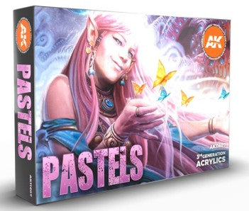 AK Interactive 11607 Pastels Colors Acrylic Paint Set (Set of 6)