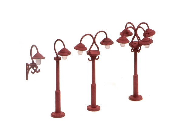 Ratio 453 HO/OO Swan Necked Lamps (Pack of 9)