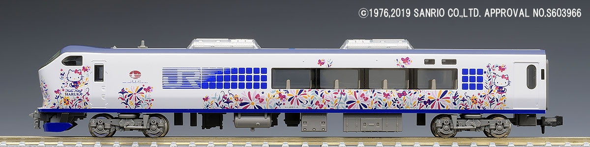 TomyTec 986744 N Hello Kitty Haruka Butterfly JR Series 281 Cars (Set of 6)
