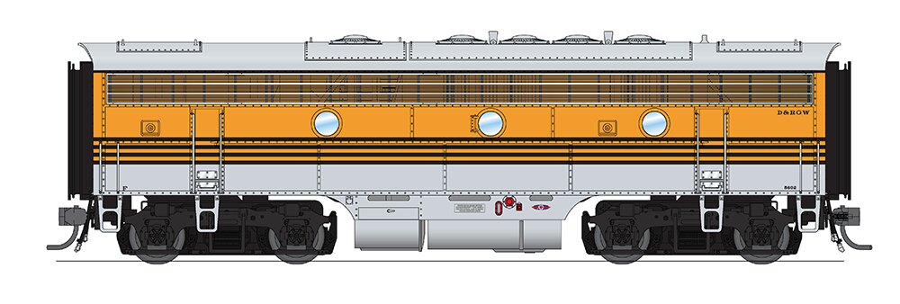 Broadway Limited 4855 HO Denver & Rio Grande Western EMD F7B Sound/DCC #5603