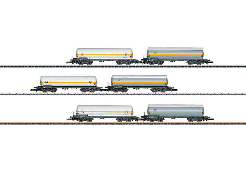 Marklin 82189 Z EVA and VTG Gas Tank Car Set (Set of 6) LN/Box