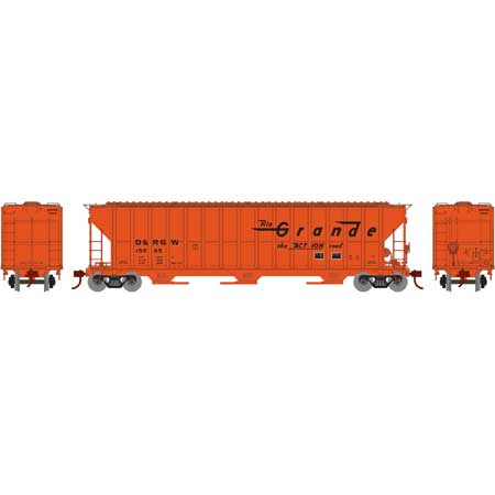 Athearn 81756 HO Denver & Rio Grande Western FMC 4700 Covered Hopper Car #15665 NIB