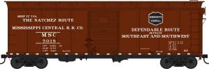 Bowser 42446 HO Scale Mississippi Central 40' Boxcar #5018