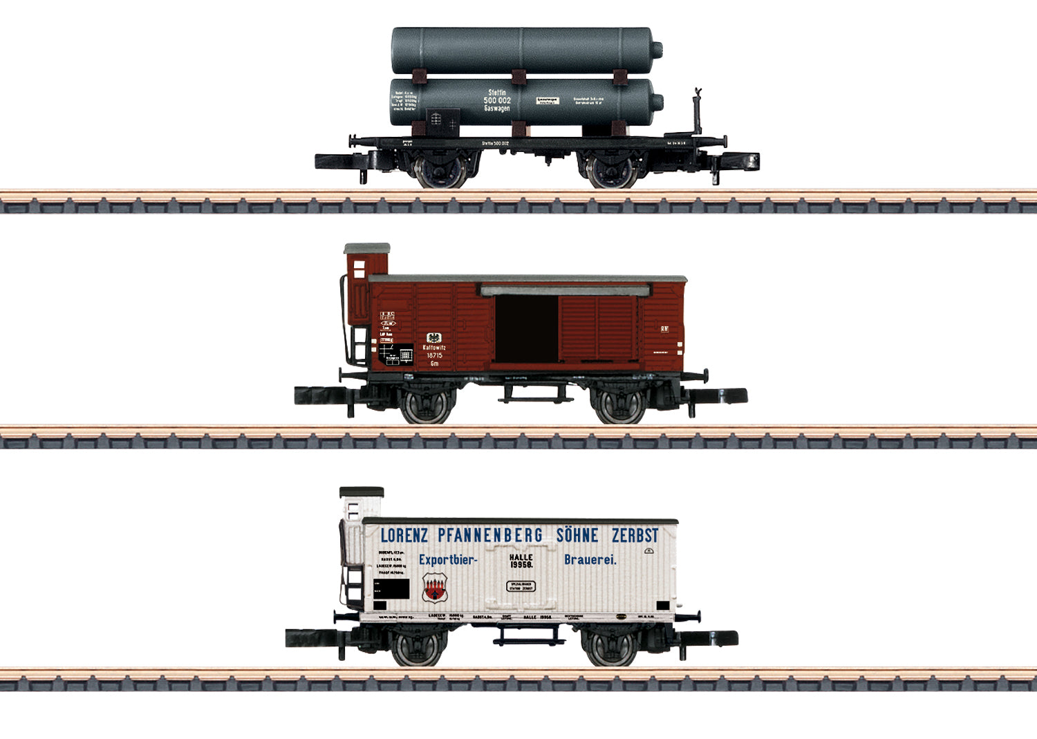 Marklin 86604 Z Royal Prussian Railroad Administration Freight Car (Set of 3)