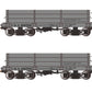 Bachmann 26532 On30 USA Gray 18' Low-Side Gondola #100501/100705 (Set of 2) MT/Box