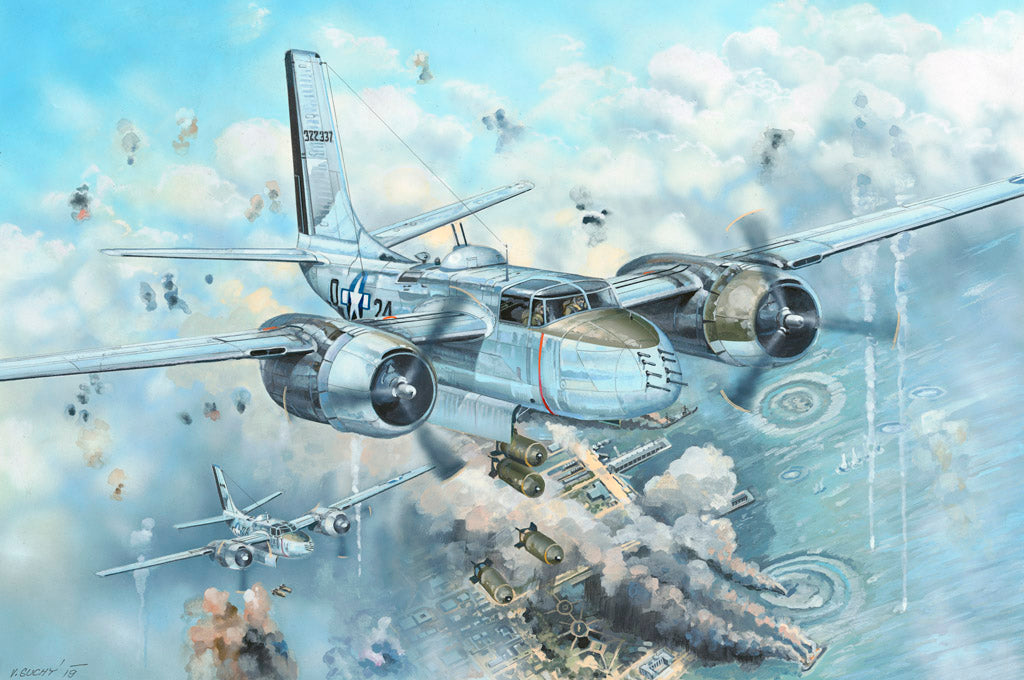 Hobby Boss Models 83213 1:32 Douglas A-26B Invader Military Aircraft Plane Kit