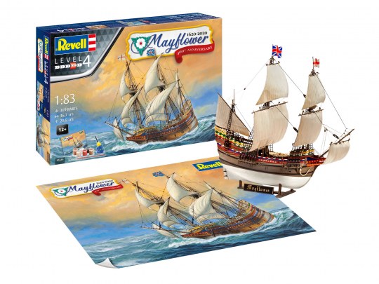 Revell of Germany 05684 1:83 Mayflower 400th Anniv. 1620-2020 Sailing Ship Kit