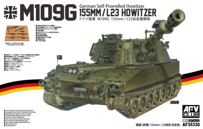 AFV Club AF35330 1:35 German Self-Propelled Howitzer M109G 1 Plastic Model Kit