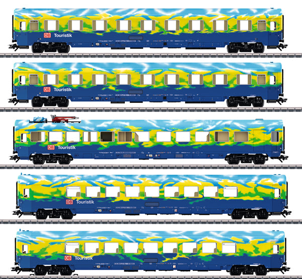 Marklin 43878 HO Scale DB AG Tourism Train Passenger Car Set (Set of 5)
