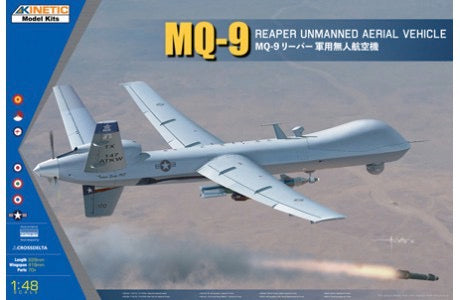 Kinetic 48067 1:48 MQ-9 Reaper Unmanned Aerial Vehicle Military Plane Kit